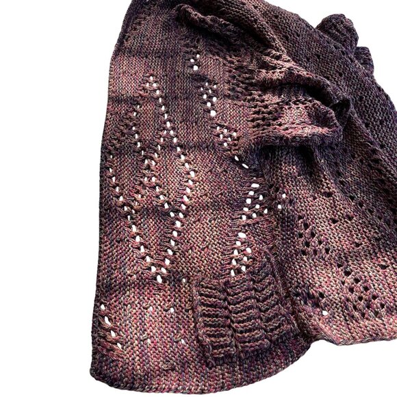 Kookai Grandmacore Open Knit Multicolor Cardigan Sweater Kimono Size 1 Boho Chic - Picture 9 of 13